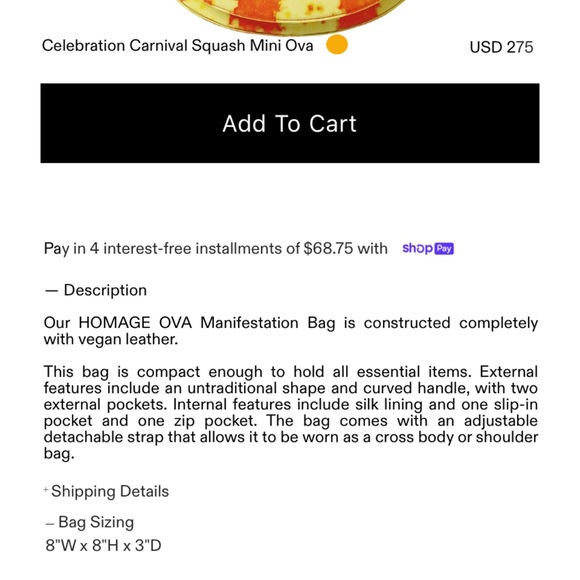 Homage Year Celebration Carnival Squash Bag - Picture 10 of 10